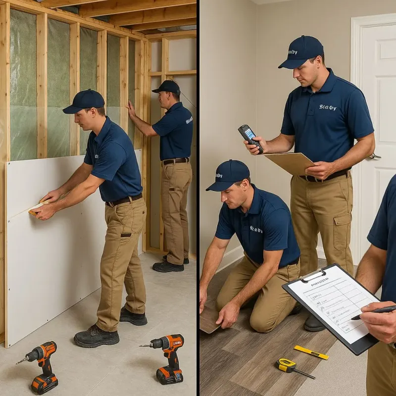 Repairs and Reconstruction process in Mount Olive, NC